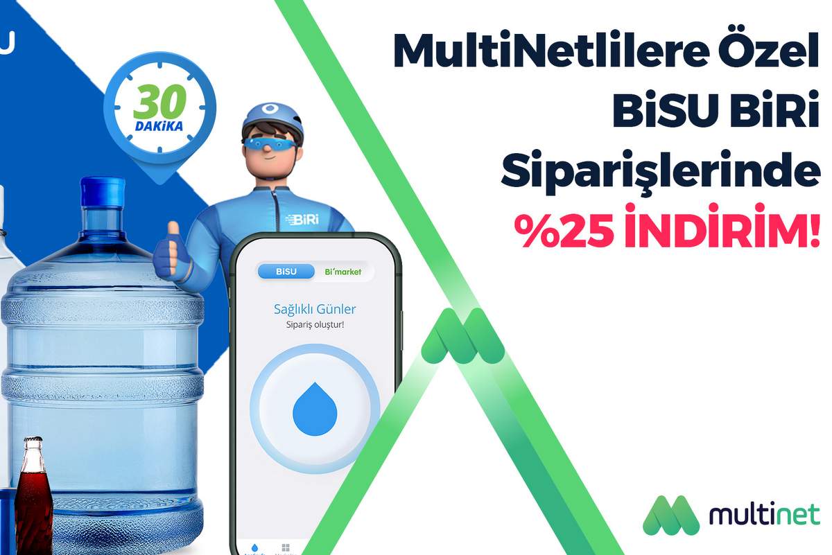 MultiNetlilere özel yüzde 25 indirim ve online ödeme kolaylığı!