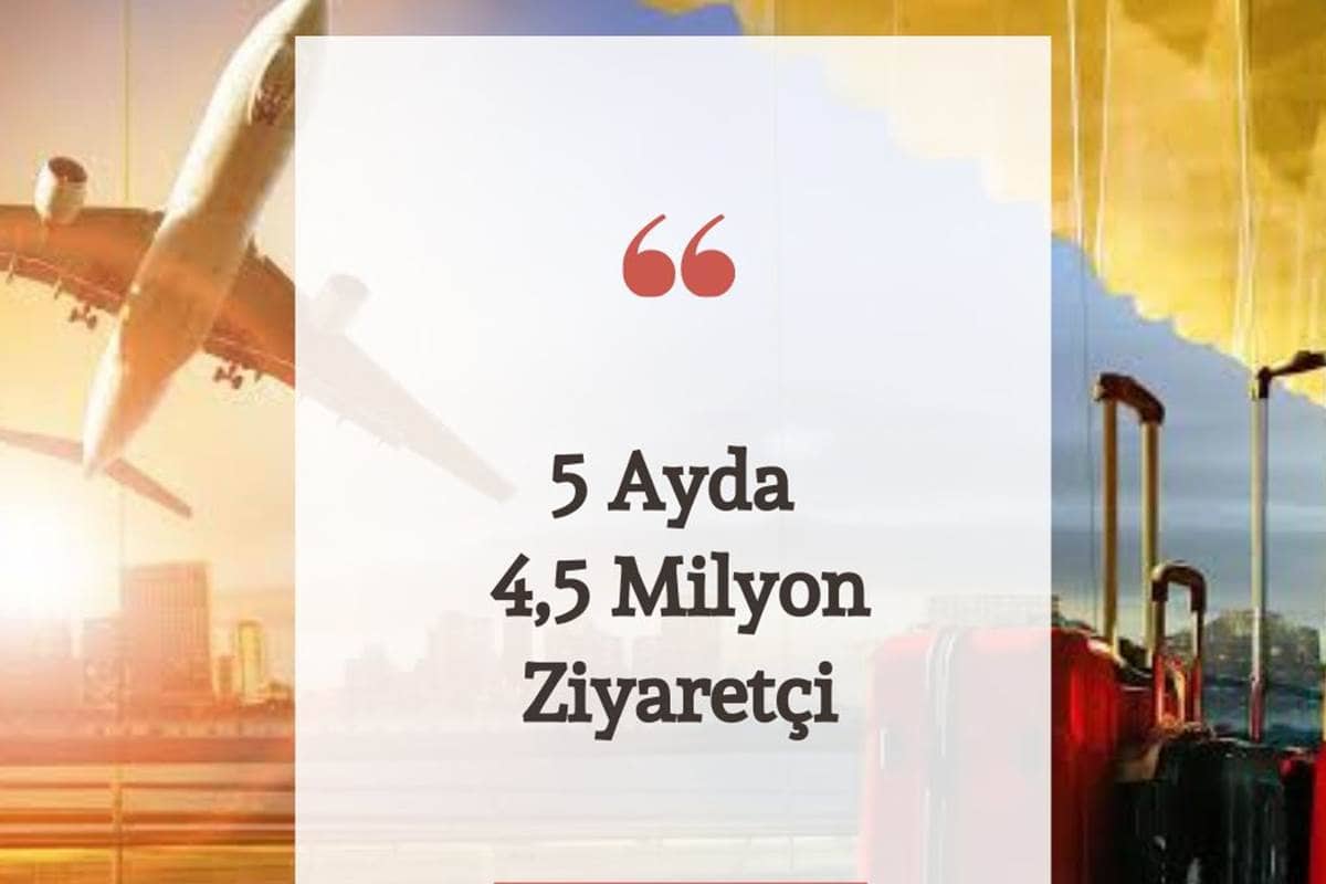 BÜYÜK DÜŞÜŞ: 5 ayda  4,5 milyon ziyaretçi