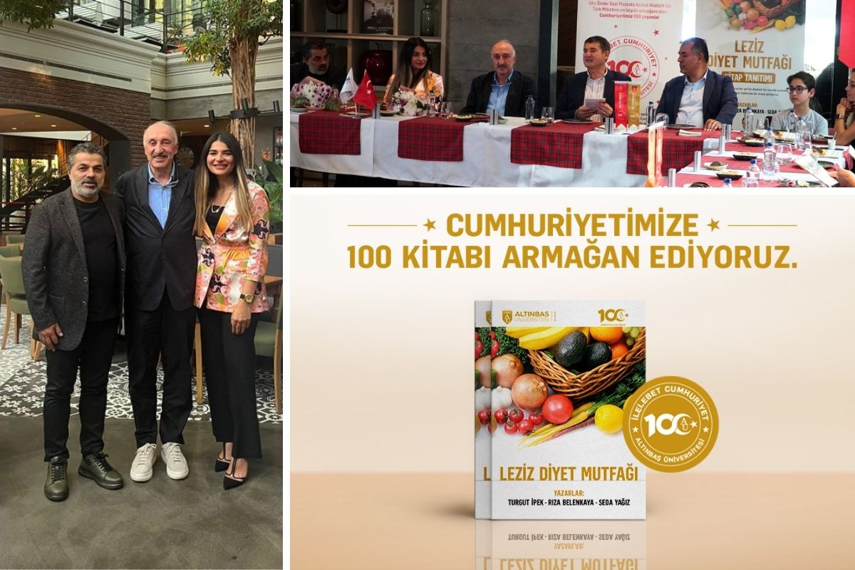 "Leziz Diyet Mutfağı" kitabı cumhuriyetin 100. yılına armağan edildi