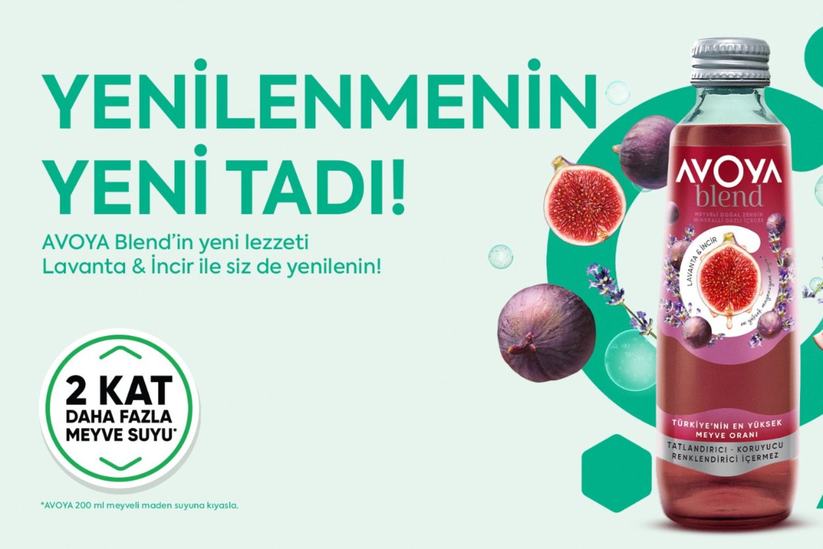 Yeni AVOYA Blend İncir & Lavanta ile doğallık ve rafine lezzet bir arada!