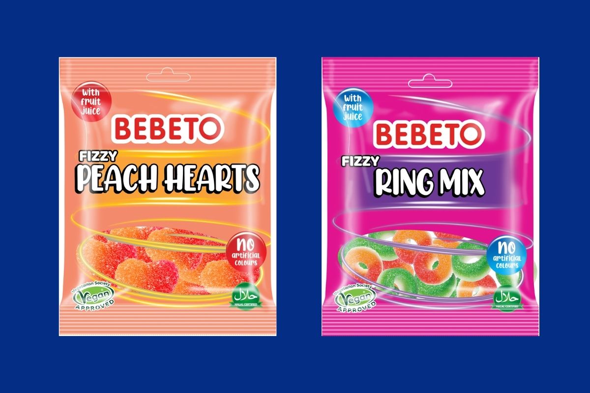 Bebeto’dan iki yeni vegan lezzet: Fizzy Peach Hearts ve Fizzy Ring Mix
