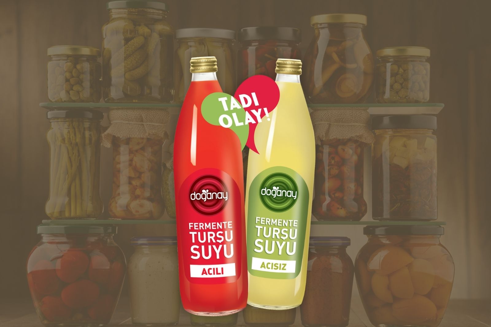 Doğanay turşu suyu marketlerde satışa sunuldu