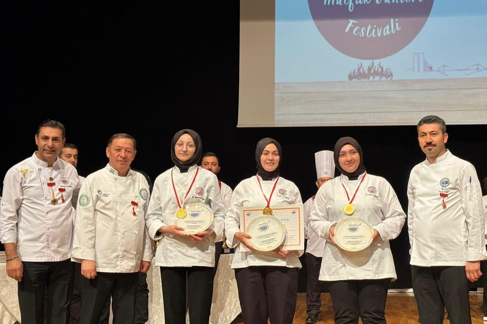  Aşçılık Programı 1. sınıf öğrencilerinden uluslararası başarı