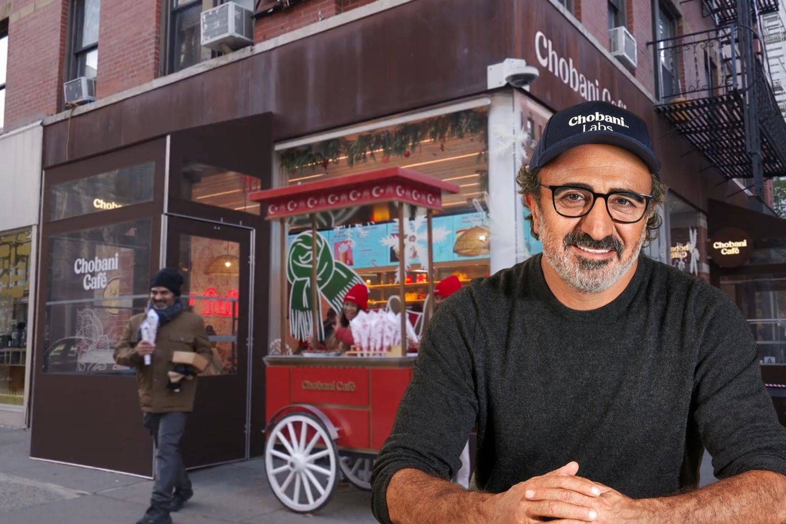 Hamdi Ulukaya, Chobani Cafe önünde kestane satacak 
