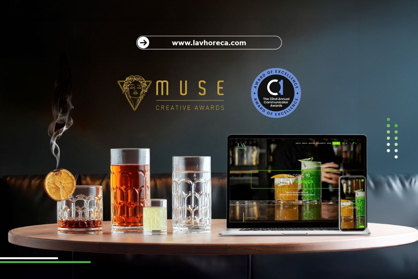 LAV HORECA'nın web sitesine iki uluslararası ödül