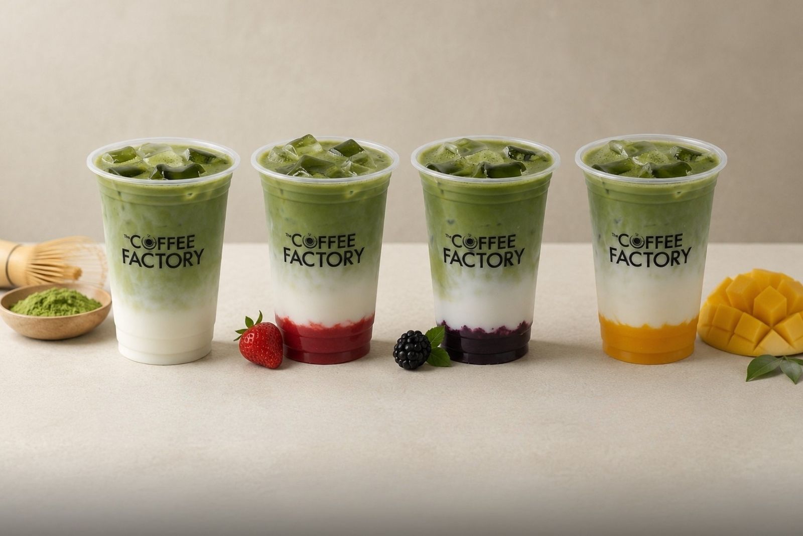 Coffee Factory yaz menüsünde ferahlatan matcha serisi