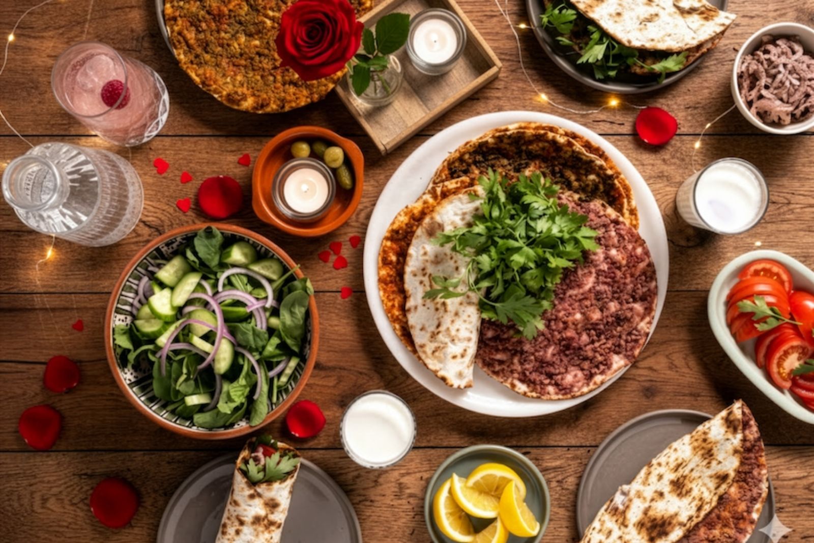 Sevgililer Günü’ne özel lahmacun 