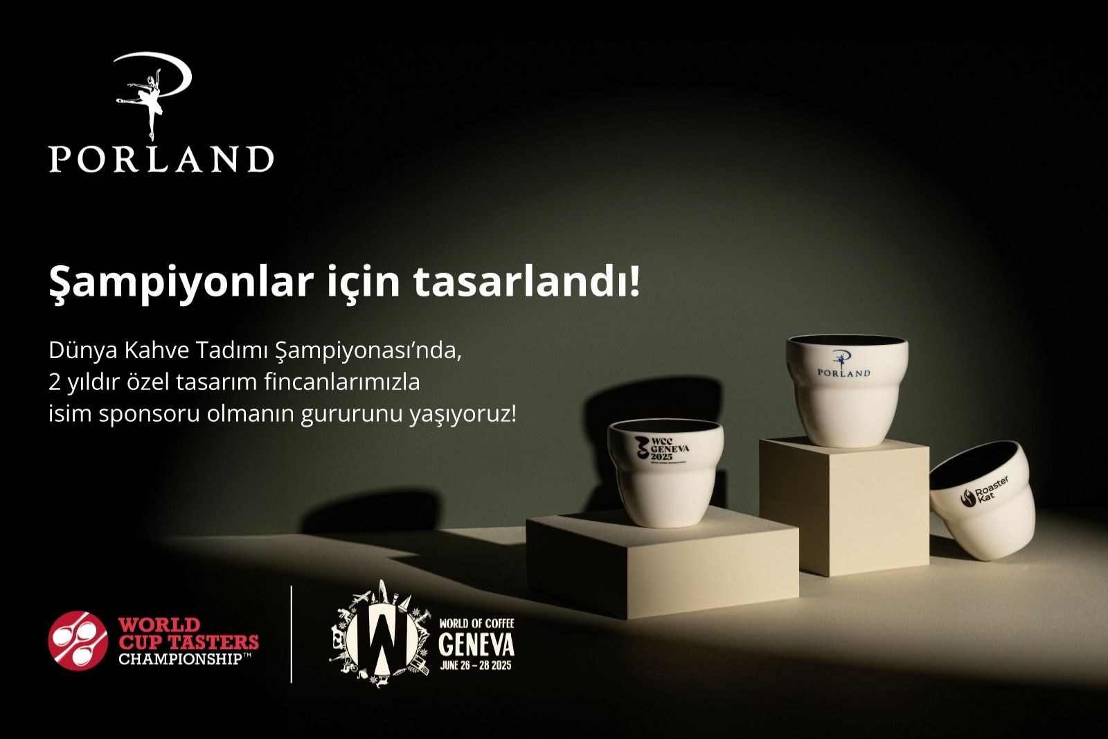 Dünya şampiyonlarının kahve tadım fincanları Porland’dan