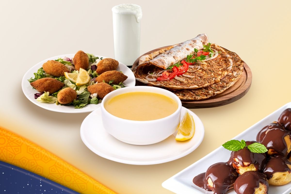 Ramazanda iftar sofralarının favorisi lahmacun, tatlısı profiterol oldu