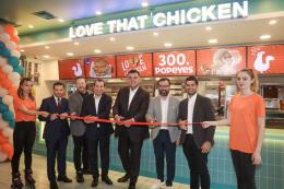 Türkiye’de 300’üncü Popeyes restoranını açtı